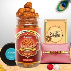 Midiron Bhai Rakhi Cashew Jar