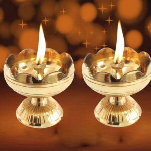 Dsh Brass Table Diya (Pack of 2)