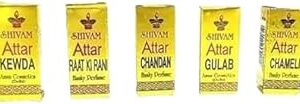 Mixed Attar Perfume Set (Pack of 5)