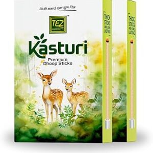 TEZ Agarbatti Kasturi Thick Dhoop (Pack of 2)