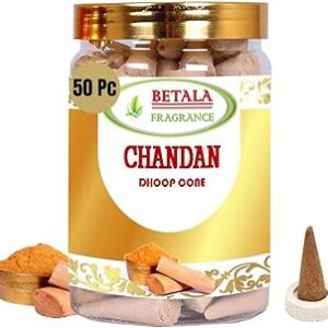 Betala Fragrance Chandan Dhoop Cones (50 Pcs)