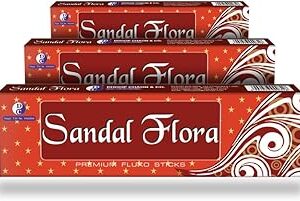 Dhoop Chaon Sandal Flora Sticks (Pack of 3)