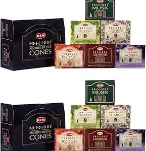 Hem Precious Assorted Dhoop Cones (Pack of 6)