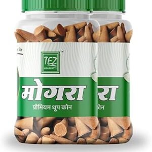 Tez Agarbatti Mogra Dhoop Cones (Pack of 2)