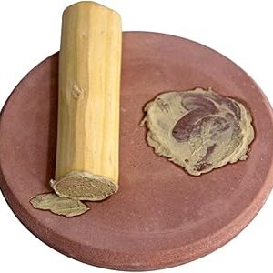 Sandalwood Rubbing Stone & Stick Set (6 inch)