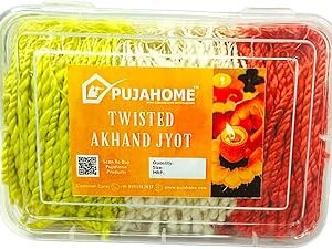 Pujahome Multicolor Twisted Short Akhand Jyot Wicks